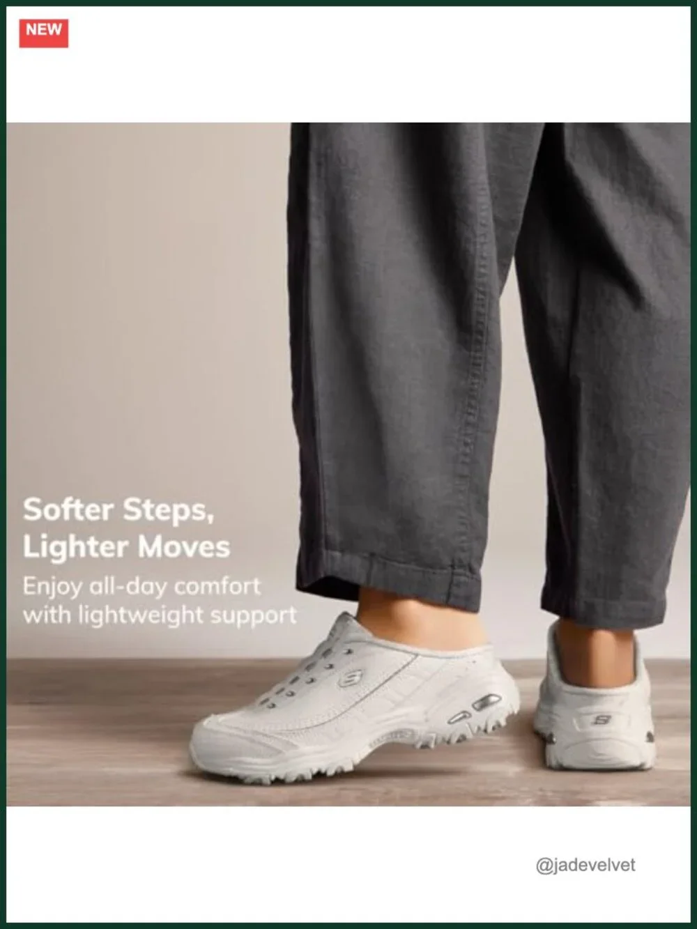 Skechers D'Lites Slip-On Sneaker Leather Casual Women Shoes